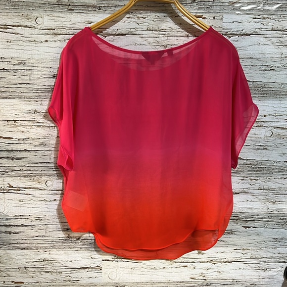 🇺🇸 Guess sheer bright blouse size XS - Picture 5 of 7